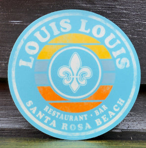 Blue Fleur De Lis Sticker